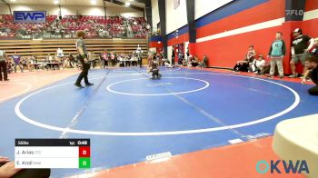 55 lbs Consi Of 8 #2 - Jack Arias, Owasso Takedown Club vs Elijah Kroll, Raw Wrestling Club