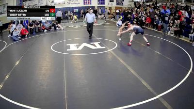 133 lbs Semifinal - Hoyt Lazzar, Commodore Perry Hs vs Juzef Betts, Valley Hs