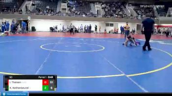 50 lbs Finals (8 Team) - Isaac Theisen, Rocori vs Kinsley Kothenbeutel, Pine Island