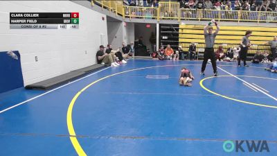 43-46 lbs Consi Of 8 #2 - Clara Collier, Morrison Takedown Club vs Harper Field, Grover Rains Wrestling Club