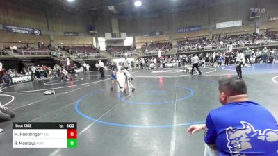 61 lbs Quarterfinal - Max Huntsinger, Teller Takedown vs Richard Montoya, Fort Lupton WC