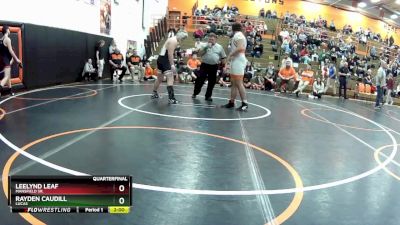 215 lbs Quarterfinal - Rayden Caudill, Lucas vs Leelynd Leaf, Mansfield Sr.