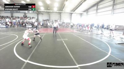 77 lbs Semifinal - Abraham Daheim, Team Aggression vs Stephen Routt, Stout Wrestling Academy