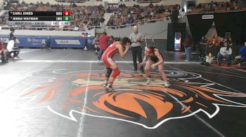 128-D2 Quarterfinal - Carli Jones, Monument Valley High School vs Jenna Wayman, Lee Williams High School