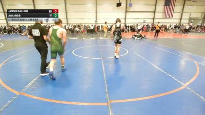 138 lbs Consi Of 32 #1 - Jason Ballou, MA vs Asa Reis, VT