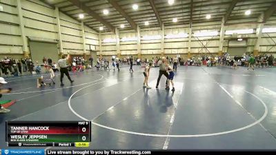 80 lbs Champ. Round 1 - Tanner Hancock, Top Of Utah vs Wesley Jeppsen, Box Elder Stingers