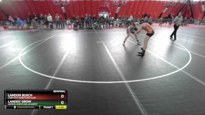 175 lbs Semifinal - Landon Busch, Cuba City Wrestling Club vs Landen Grow, Askren Wrestling Academy