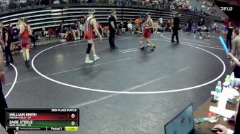 120 lbs Finals (8 Team) - Sage Steele, Iowa USA Red vs William Smith, Indiana Gold