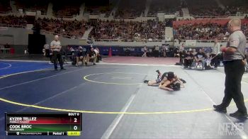 D2-106 lbs Cons. Round 3 - Kyzer Tellez, Pueblo Magnet vs Cook Broc, Millennium