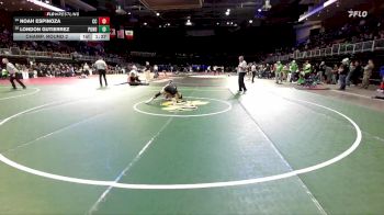 113 lbs Champ. Round 2 - Noah Espinoza, Central Catholic vs London Gutierrez, Ponderosa