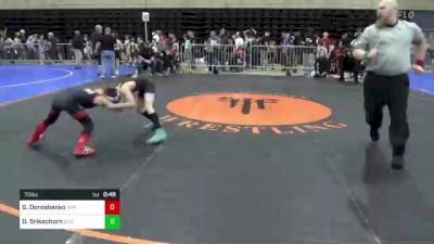 70 lbs Consi Of 8 #1 - Griffin Doroshenko, Spring Brook Township, PA vs Dutch Srikachorn, Silver Spring, MD