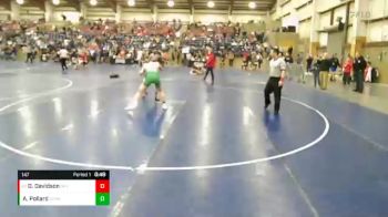 147 lbs Cons. Round 3 - Dallin Davidson, Skyridge vs Austin Pollard, Syracuse