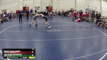 110 lbs Finals (8 Team) - Grady Bohlander, Wyoming Renegades vs Benjamin Anderson, Iowa USA Grey