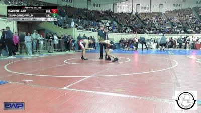 120 lbs Consi Of 16 #1 - Darren Lane, Noble Takedown Club vs Tripp Gruenwald, Collinsville Junior High