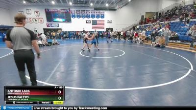 145 lbs 1st Place Match - Antonio Lara, Gering Middle School vs Jesus Paleyo, Twin Spruce Jr High