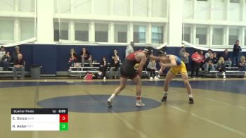 184 lbs Quarterfinal - Ethan Ducca, Edinboro vs Reece Heller, Pittsburgh