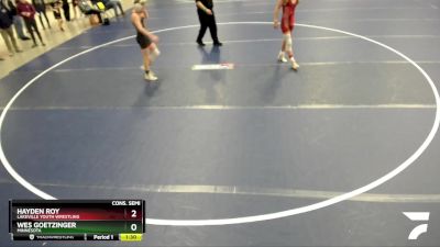 102 lbs Cons. Semi - Hayden Roy, Lakeville Youth Wrestling vs Wes Goetzinger, Minnesota