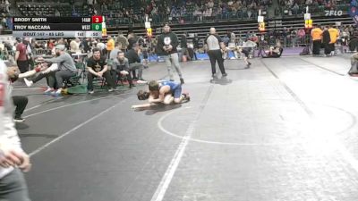 85 lbs Quarterfinal - Brody Smith, 14awc vs Troy Naccara, West Milford