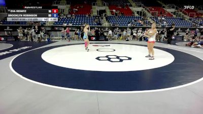 110 lbs Cons. Rd Of 32 - Eva Reinitz, WA vs Brooklyn Robinson, MO