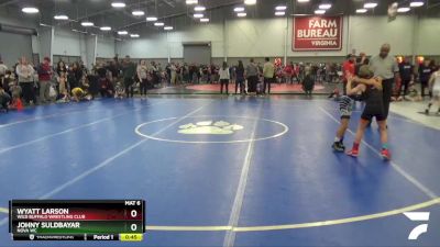 62 lbs Champ. Round 3 - Johny Suldbayar, Nova WC vs Wyatt Larson, Wild Buffalo Wrestling Club