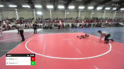 46 lbs Consi Of 8 #1 - Riley Roths, High Elevation WC vs Misael Fierro, Badlands WC