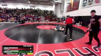 120 lbs Cons. Round 2 - Lance Alexander, ThunderRidge vs John Timmerman, Chaparral