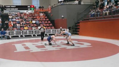 120 lbs Quarterfinal - Cody Pratt, Memphis University School vs Luke Kibelbek, Lakeway Christian Academy