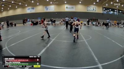 76 lbs Cons. Semi - Ian Ward, Shenandoah Valley Wrestling Club vs Tallen Dodson, Shenandoah Valley Elite Wrestling Club