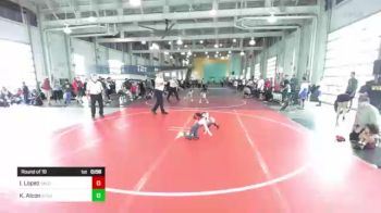 40 lbs Round Of 16 - Isaiah Lopez, Valor Elite Wrestling vs Kiah Alcon, Stout