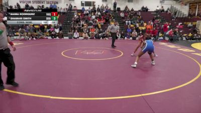 135 lbs Cons. Semi - Naima Rodriguez, Fauquier High School vs Shamari Smith, South Dade High School