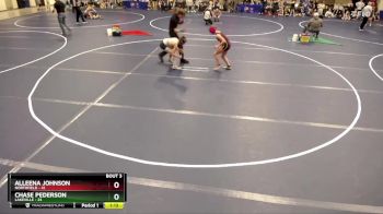 100 lbs Quarterfinals (8 Team) - Chase Pederson, Lakeville vs Alleena Johnson, Northfield