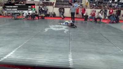 75_B lbs Semifinal - Colton Writt, Greensburg Salem vs Trace James, Pocono Mtn West