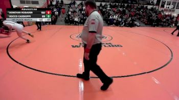 150 lbs 1st Place Match - Rocco Cassioppi, Rockton (HONONEGAH) vs Donovan Rosauer, YORKVILLE (HS)