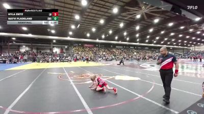 60 lbs Semifinal - Nayvi Fladeland, Stanley Wrestling Club vs Hyla Zietz, Laker Wrestling