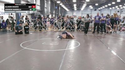 75 lbs Round 2 (10:30am Friday) - Allison Krantz, Misfits vs Addison Nardella, Lady Reapers