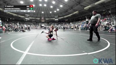 85 lbs Round Of 16 - Ty Hartley, Husky WC vs Shaune McConnell, Eufaula Ironheads Wrestling Club