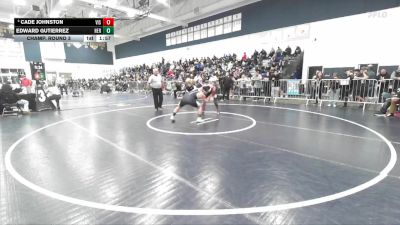 150 lbs Champ. Round 3 - Edward Gutierrez, Heritage vs Cade Johnston, Vista