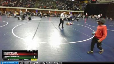 87 lbs Round 4 - Ellery Evans, Female Elite Wrestling vs Sophie Norman, Iowa