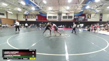 285 lbs Quarterfinal - Javier Martinez, Fresno City College vs Cameron Madoshi, Chabot College