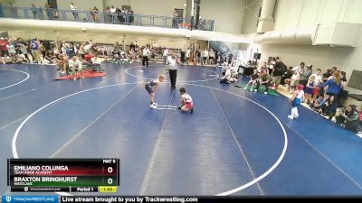 70-75 lbs Round 2 - Emiliano Colunga, Team Pride Academy vs Braxton Bringhurst, Westlake