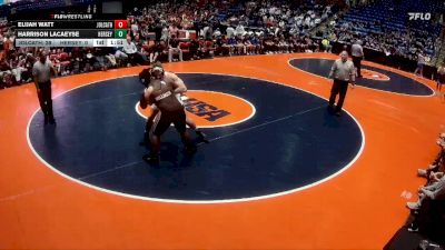 285 lbs Finals (8 Team) - Elijah Watt, Joliet (Catholic Academy) vs Harrison Lacaeyse, Arlington Heights (Hersey)