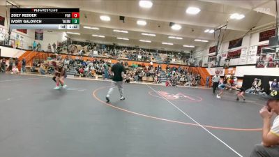 95-98 lbs Round 3 - Ivory Galovich, Thermopolis Middle School vs Zoey Redder, Powell Middle School
