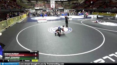 108 lbs Quarterfinal - Ronan Murray, Valley Vandals Wrestling Club vs Trent Edwards, Granite Wrestling Club