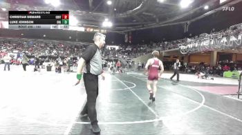 144 lbs Champ. Round 2 - Christian Demars, Centennial vs Luke Johnson, Columbia