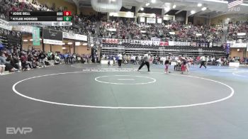 120 lbs Quarterfinal - Kylee Hodges, Oakley HS vs Josie Bell, Hoxie HS