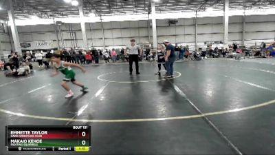 87 lbs Round 5 - Emmette Taylor, Hawk Wrestling Club vs Makaio Kehoe, Fighting Squirrels