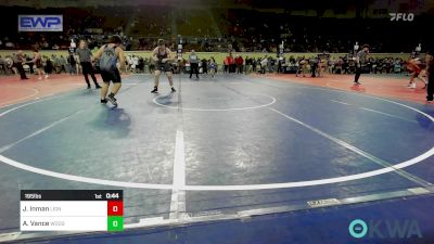 195 lbs Consi Of 8 #1 - Jaxon Inman, Lions Wrestling Academy vs Alex Vance, Woodland Wrestling Club