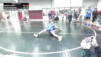 100 lbs Consi Of 8 #2 - Beckett Parker, Huskey Wrestling Club vs Blake Holzbaugh, Team Guthrie Wrestling