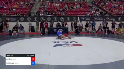 76 kg Quarters - Adeline Gray, New York Athletic Club vs Sydnee Kimber, Bearcat Wrestling Club