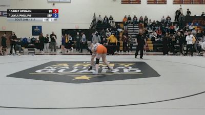 117 lbs Cons. Semi - Layla Phillips, Simpson vs Gable Hemann, Wartburg